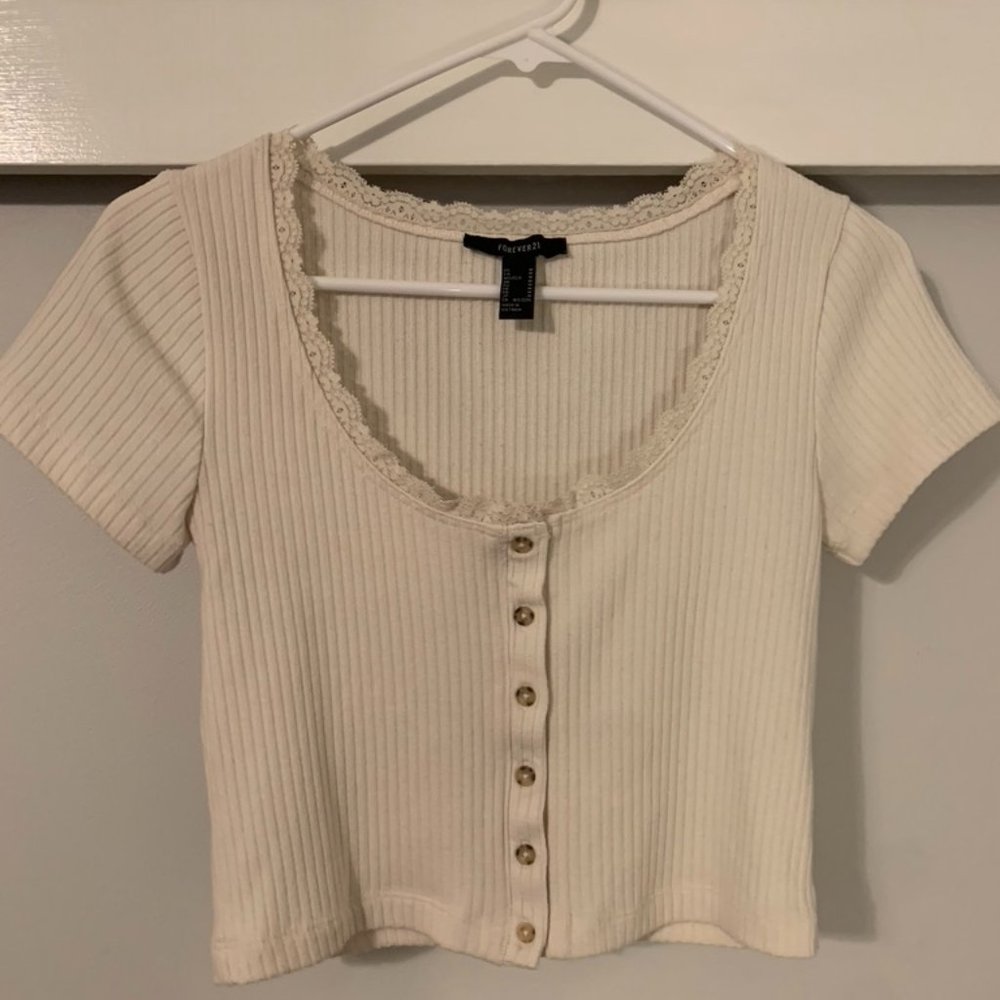 Cropped button up